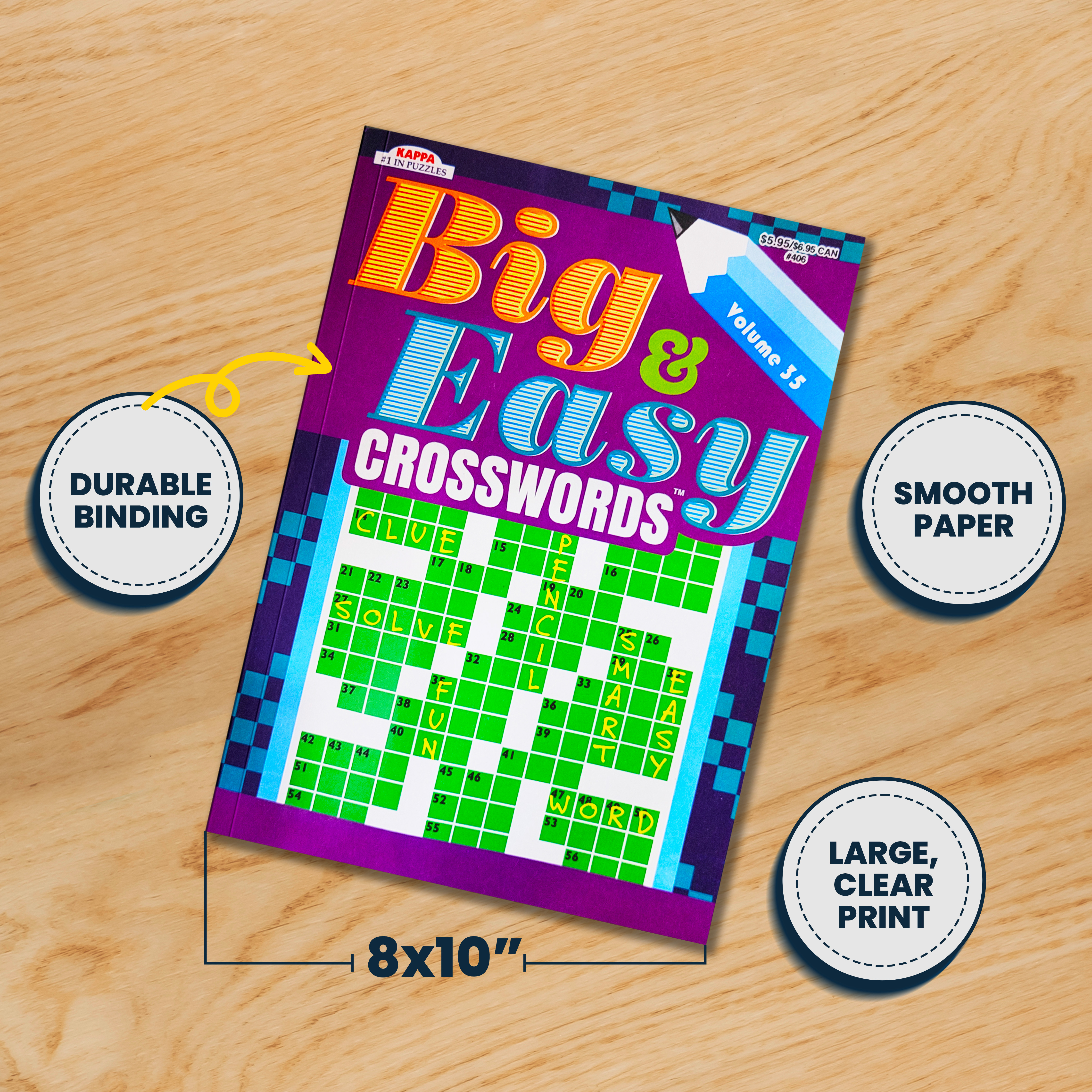 Set Mit 4 Großen Criss Cross Puzzle Büchern Für Erwachsene – A4 Format