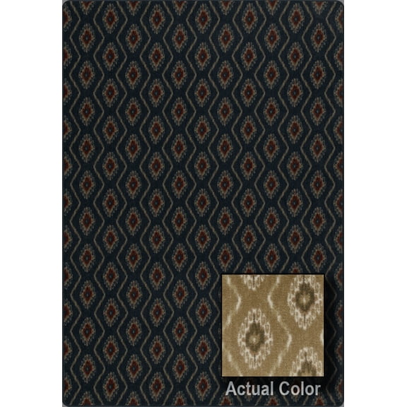 Milliken Imagine Area Rug LA CASA La Casa Citron Pencil Stripes 5' 4" x 7' 8" Rectangle