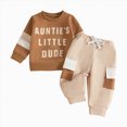 thumbnail image 5 of TOWED22 Infant Baby Boys Fall Outfit Pants Sets Long Sleeve 3 6 12 18 24 Months 2 3 4 5T Toddler Boy Pullover Pants(Blazer,18-24 M), 5 of 5