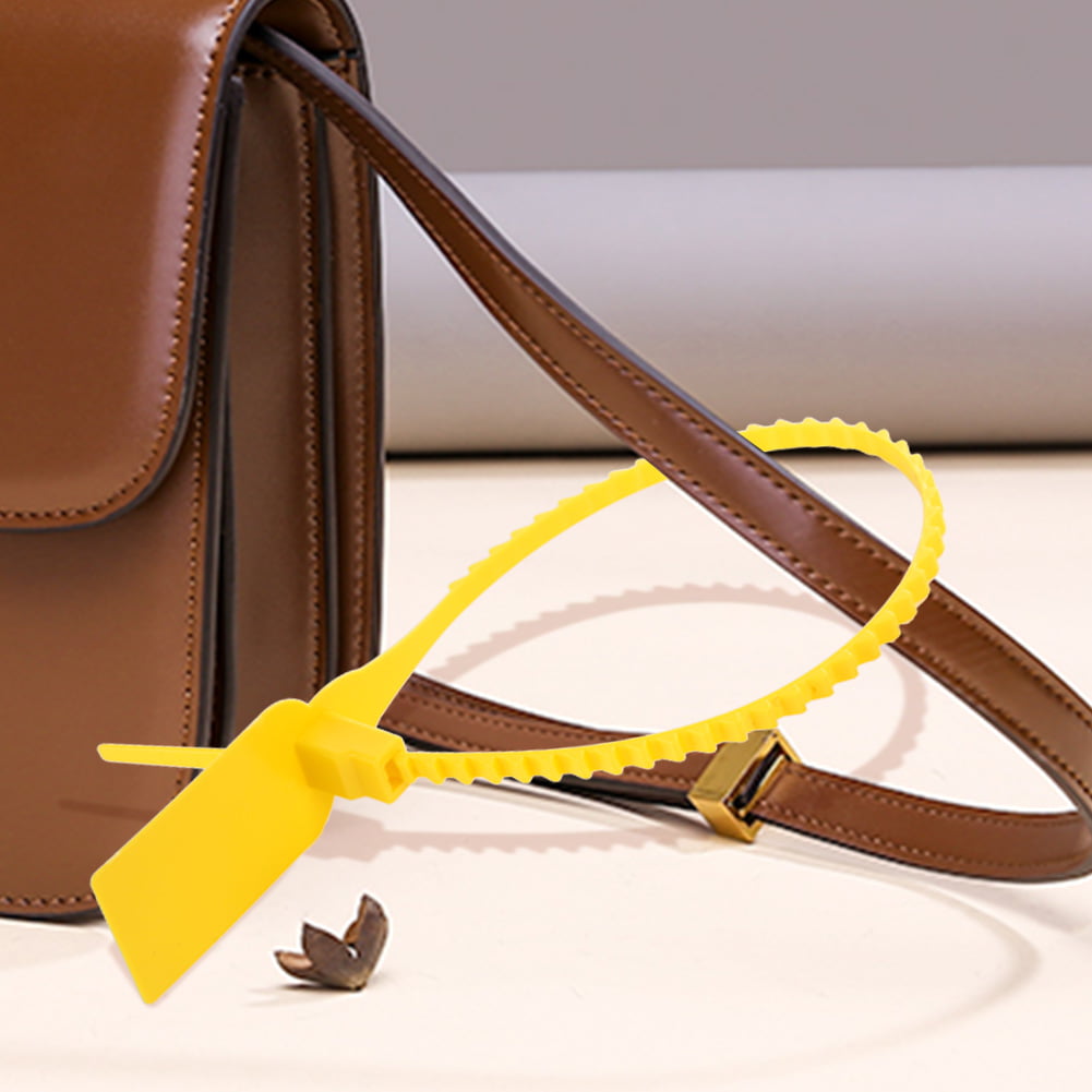 100Pcs Plastic Disposable Zip Ties Self-locking Tie Suitcase Shoes Bag Label Tag 
