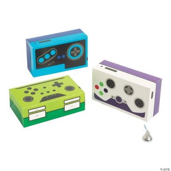 Gamer Treat Boxes, Birthday, Party Supplies, 12 Pieces