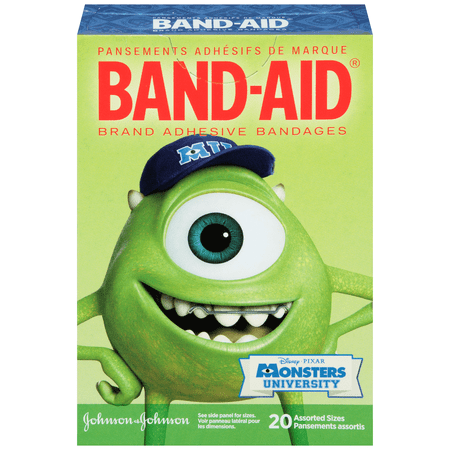 UPC 381371158034 product image for Band-Aid Adhesive Bandages, Monsters University, Assorted Sizes, 20 Ct | upcitemdb.com
