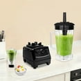 thumbnail image 4 of 2L Large Capacity Professional Commercial Blender, 2200W Juice Smoothie Machine with Stainless Steel Blade for Smoothies, Ice Crush, Frozen Drinks, Self-Cleaning (Black), 4 of 18