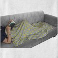 thumbnail image 5 of Yellow Bird Soft Flannel Fleece Throw Blanket, Cartoon of Baby Chicken Petals Polka Dots, Cozy Plush for Indoor and Outdoor Use, 70" x 90", Pale Seafoam Mustard, by Ambesonne, 5 of 5