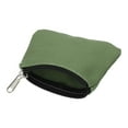 thumbnail image 3 of Uxcell Monedero de 3.54" x 4.72" Bolsa de Cambio, Bolsas Organizadoras Pequeñas con Cremallera de Lona para el Hogar, Verde Oscuro, 3 of 6