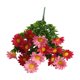 thumbnail image 1 of Ramo de flores artificiales con hojas verdes, realista, resistente a los rayos UV, de seda, para interior y exterior, jardín, patio, balcón, decoración del hogar., 1 of 8