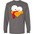 thumbnail image 3 of Inktastic Thanksgiving Goofball Turkey Face Long Sleeve T-Shirt, 3 of 5