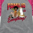 thumbnail image 3 of Disney's Encanto - Familia Is Everything Antonio - Toddler And Youth Girls Raglan Graphic T-Shirt, 3 of 4