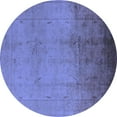 thumbnail image 1 of Ahgly Company Machine Washable Indoor Round Oriental Blue Traditional Area Rugs, 6' Round, 1 of 4