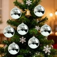 thumbnail image 6 of 12 Pcs Christmas Ball Ornaments Large 4.7'' Christmas Ornaments Xmas Shatterproof Tree Decorations Extra Large Outdoor Hanging Plastic Balls Silver, 6 of 6