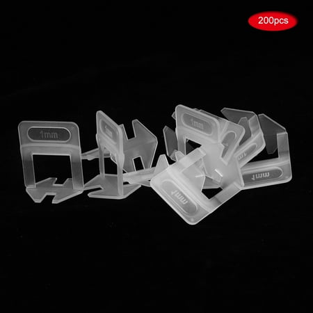 

YOUTHINK 200pcs 1mm Tile Leveler Spacer Base Clips Leveling System Tiling Aid Tool Tiling Aid Tool