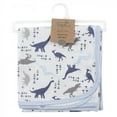 thumbnail image 2 of Touched by Nature Baby Boy Organic Cotton Swaddle, Receiving and Multi-purpose Blanket, Dino, One Size, 2 of 2
