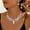 Set 01, variant on Faty-T Rhinestone Bridal Wedding Jewelry Set Silver Necklace Earrings Sets Formal Prom Costume Jewelry Sets for Women and Brides