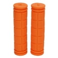 thumbnail image 2 of Orange Rubber Bicycle Handle Grips - Anti-Slip Handlebar Grips for Mountain, Road, and Urban Bikes, 2 of 8
