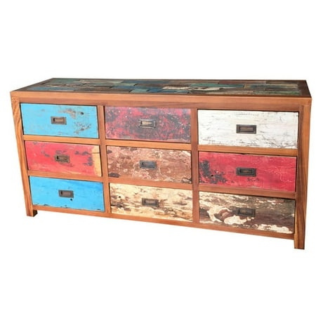 Quality Vintage Baker 9 Drawer Louis Xv Style Dresser Buffet