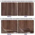 thumbnail image 4 of Madera Cera Relleno Palo, Madera Reparación Cera Relleno Palo Retoque Cera Pintura Bolígrafos para Rasguños Agujeros Piso Laminado Puerta Mesas, pesado Desierto Marrón, 4 of 5
