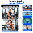 thumbnail image 4 of KOYMISKU Smart Ropeless Battle Ropes, 18.5 in Cordless Battle Ropes for Home Gym, Black, 4 of 11