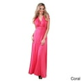 thumbnail image 3 of 24/7 Comfort Apparel Women's Faux Wrap Maxi Dress, 3 of 5