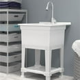 thumbnail image 4 of UTILITYSINKS Freestanding 24-Inch Plastic Compact Utility Sink, (White), 4 of 7