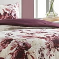 thumbnail image 2 of Nanshing Rose 3 Piece Reversible Microfiber Comforter Set, Purple, Queen, 2 of 3