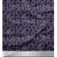 thumbnail image 1 of Soimoi polyester Crepe Fabric Texture,Autumn & Oak Leaves Print Fabric by the Yard 42 Inch Wide, 1 of 1