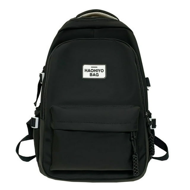 Shoulder Bag Multi-Pocket Student Backpack Waterproof for Laptop Book (Blue)