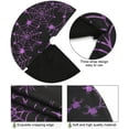 thumbnail image 2 of Halloween 48 Inches Tree Skirt with Spider Net,Christmas Purple Tree mat for Holiday Party Decorations, 2 of 6