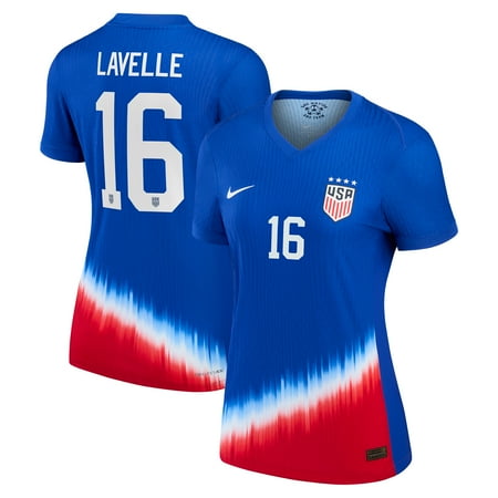 Women's Nike Rose Lavelle Royal USWNT 2024 Away Match Authentic Player Jersey