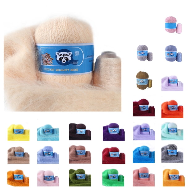 Naiovety Hilo de tejer cálido de 50g, bufandas cálidas DIY, hilo de felpa de ganchillo, tejido a mano para suministros de tejido antiestático, Artesanía No.22 Naiovety HA009039-22