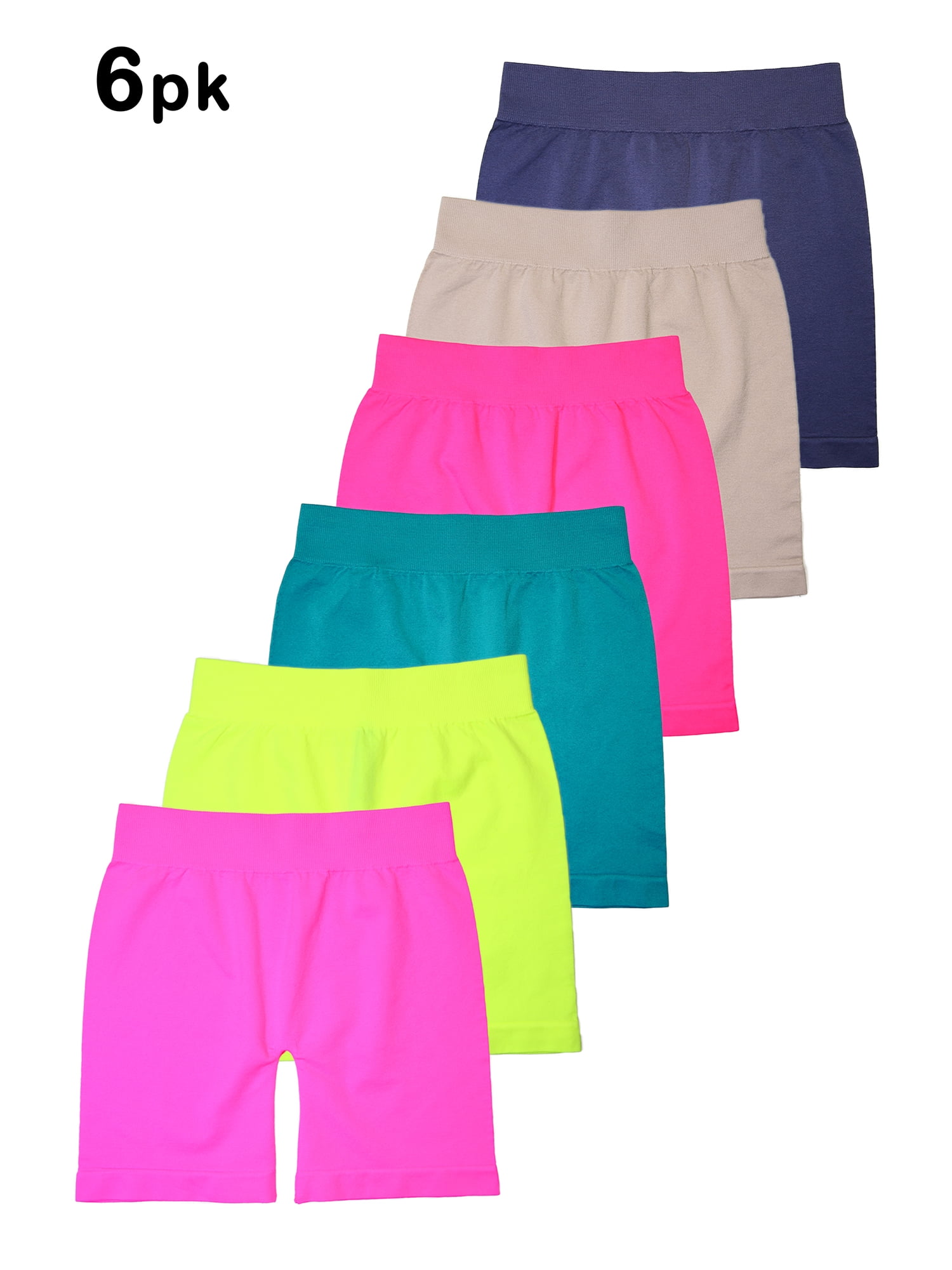 Basico BASICO Girls Dance, Bike Shorts 6, 12 Value Packs for Sports