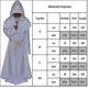 thumbnail image 3 of Adult Monk Hooded Robe Cloak Cape Friar Medieval Priest Costume, 3 of 3