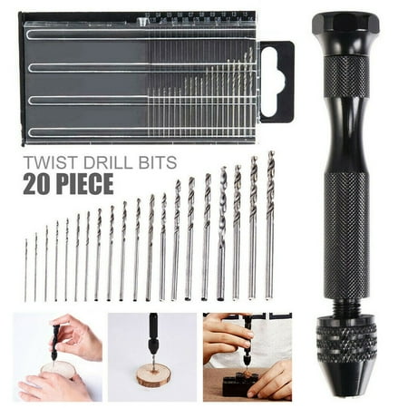 

BCLONG 20PCS Mini Tiny Micro HSS Drill Bits 0.3-1.6mm Hand Model Craft DIY Tool