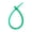 Jade green, variant on Osdhezcn Little Stars Silicone Rope DIY Jewelry Keychain Dress Tags Self-Locking Strap
