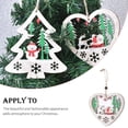 thumbnail image 3 of Cateissary Colgante de Diseño hueco Estrella Árbol de Navidad Adornos colgantes Placa Puerta Letrero Colgador Decoración Hogar Boda Regalos de Kits de decoración para fiestas Corazón Cateissary HA069600-01, 3 of 6