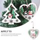 thumbnail image 3 of Inteprter Colgante de Diseño hueco Estrella Árbol de Navidad Adornos colgantes Placa Puerta Letrero Colgador Decoración Hogar Boda Regalos de Kits de decoración para fiestas Corazón Inteprter HA069600-01, 3 of 6