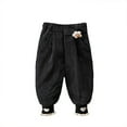 thumbnail image 4 of LYMAYTER Infant Girls Cotton Pants for Kids Baby Winter Corduroy Trousers Little Girls Thickened Casual Pants for 6 Months -4 Years, 4 of 10