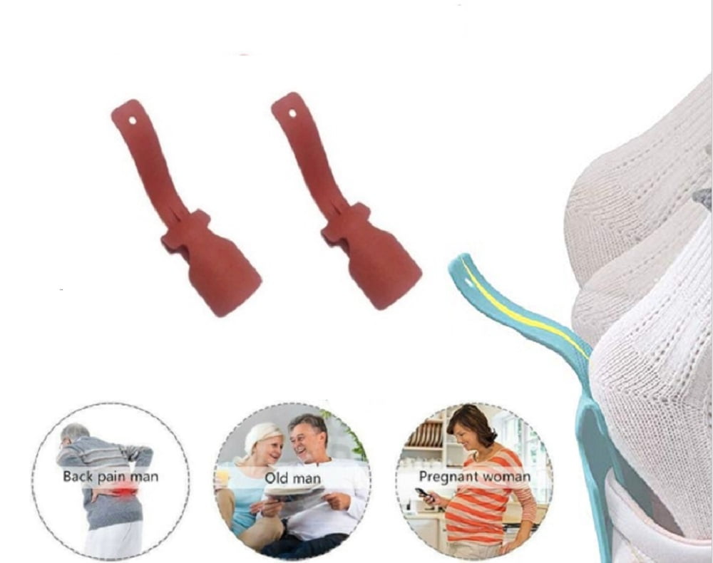 1 Pair Wear Shoe Horn Helper Shoehorn Shoe Easy on and off Shoe Sturdy