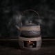 thumbnail image 2 of Tetera de cerámica gruesa para calentar té, estilo antiguo, hecha a mano, juego de té de cerámica para hervir, juego de té de kung fu, 2 of 5