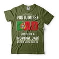 thumbnail image 4 of Mens Portuguese T-shirt Portuguese Dad Shirt Portuguese Father's Day Gift Shirt Portuguese Dad Shirt (3X-Large Navy Blue), 4 of 6