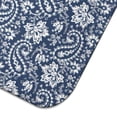 thumbnail image 5 of Blue Pioneer Flower and Paisley Pattern Dish Drying Mat for Kitchen 1 Pack, Ultra Absorbent Microfiber Dishes Drainer Mats,16"x18", 5 of 6