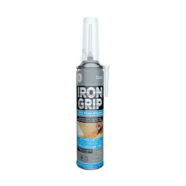 GE Iron Grip Silicone Adhesive Aerosol Spray, M90077, Clear, 7.4 Oz