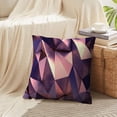 thumbnail image 4 of LALILO Throw Pillow Covers Gold Rose Rose Gold Geometric Metal Cushion Cover 18" x 18", 2 Pack, 4 of 6