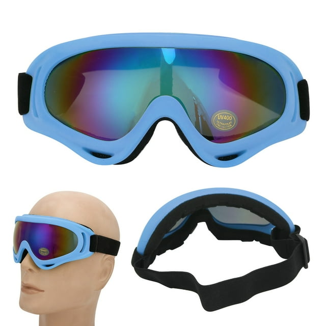 Skiing Equipment Children Ski Goggles Anti Fog Double Layer Lens Windproof UV Protection For Skiing Snow Sports Blue