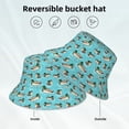 thumbnail image 5 of Daiia Mallard Ducks Swimming In The Lake Pattern Bucket Hat - Trendy Cotton Sun Hat for Beach, Golf, Fishing - Fun Outdoor Vacation Boonie for Men and Women, 5 of 9