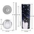 thumbnail image 5 of 20 Oz Skinny Tumbler, Owl Gifts for Owl Lovers with Lid and Straw Stainless Steel Owl Skinny Tumbler Double Wall Vacuum Insulated Owl Tumbler, Owl Slim Cup, 5 of 5