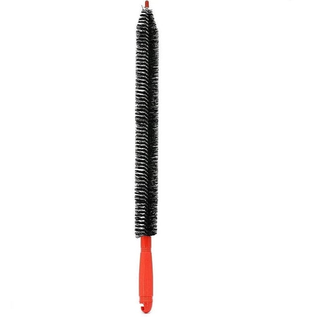 Nettoyeur de Condenseur Flexible de 26 Pouces de Long & Brosse de Serpentin de Réfrigérateur Tarière Anti-Peluches