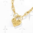 thumbnail image 3 of Ross-Simons Italian 14kt Yellow Gold Floral Embroidery Heart Locket Necklace, Women's, Adult, 3 of 8