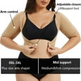 thumbnail image 4 of ANYFIT WEAR Women Plus Size Shapewear Upper Arm Shaper Short Sleeve Body Slimmer Compression Top, 4 of 7