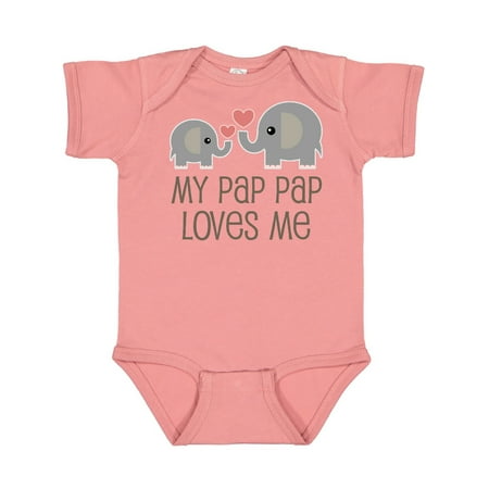 

Inktastic My Pap Pap Grandpa Loves Me Gift Baby Boy or Baby Girl Bodysuit