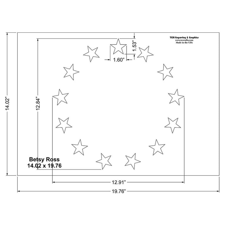 Betsy Ross 13 Star Field Stencil -US American Flag G-Spec 14 x 19.76 Inches - Walmart.com betsy-ross-13-star-field-stencil-us-american-flag-g-spec-14-x-19-76-inches-walmart-com